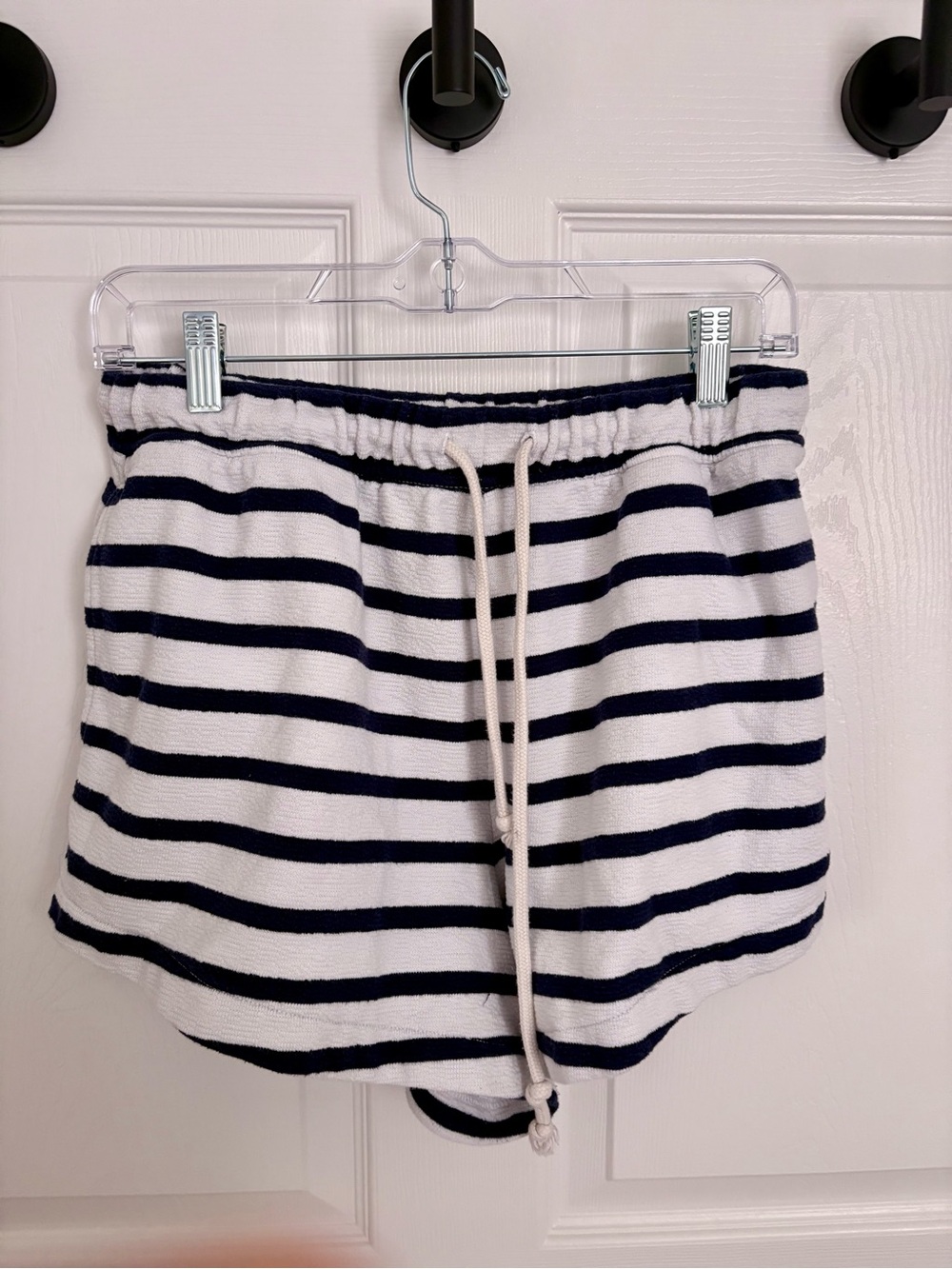 Aerie Striped Navy and White Drawstring Women’s Shorts
